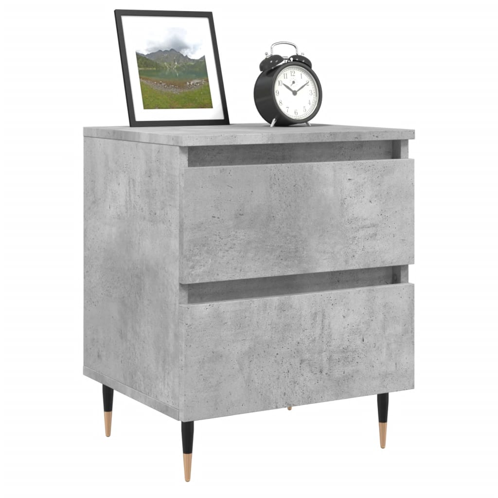 Nachttisch Betongrau 40x35x50 cm Holzwerkstoff